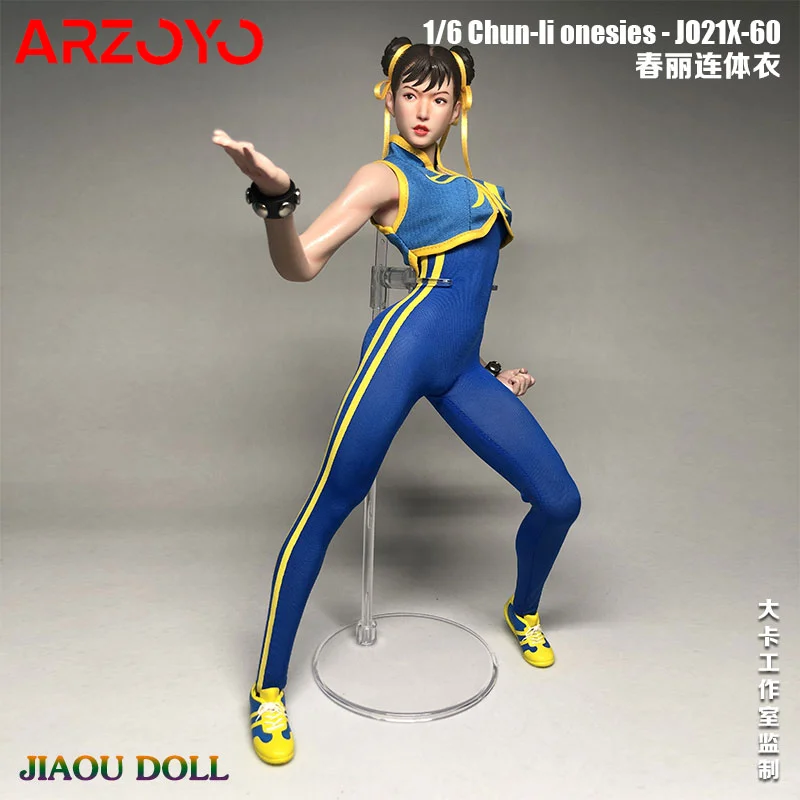 Jo21x-60 1/6 Blu Body Donne Sexy Soldato Tuta Classica Street Fighting Suit Fit 12 "Action Figure Body Miglior Regalo