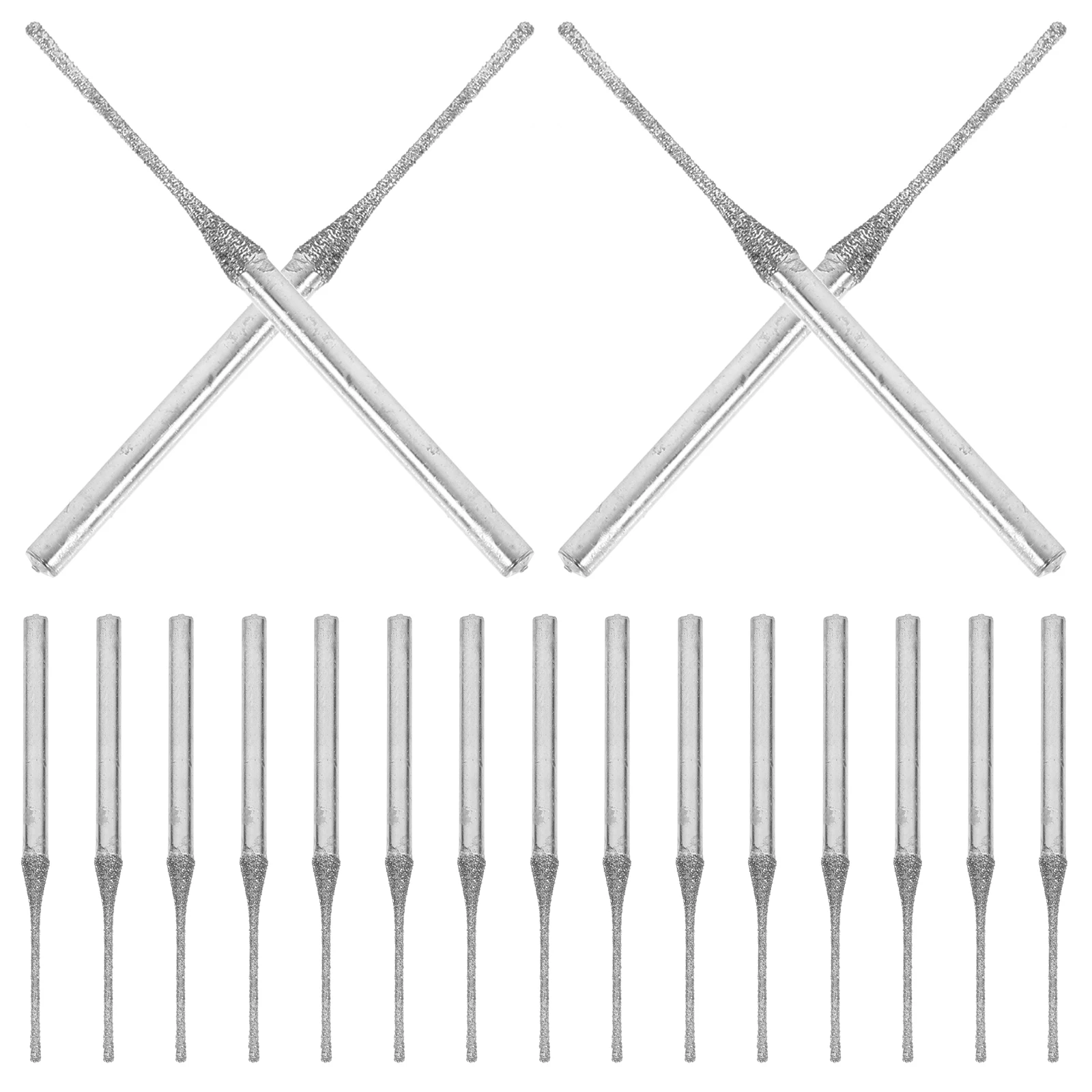 

30Pcs Jade Drill Bits Diamond Burr Bits Set Diamond Coated Precise Small Hole Drilling Glass Engraving Grinding Tools