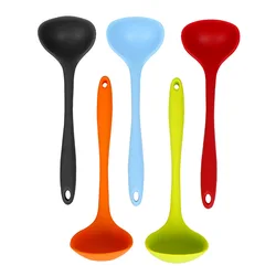 20cm Kitchen Supplies Silicone Soup Spoon High Temperature Resistant Pot Spoon Cooking Spoon Non stick Pot Special  Soup Spoon