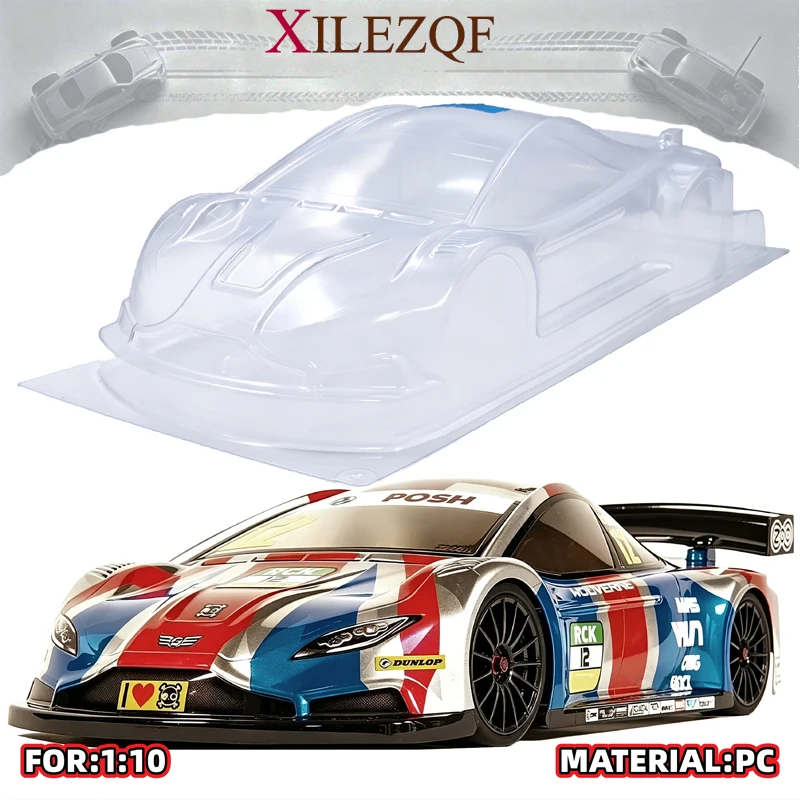 ZooRacing Wolverine ZR‑0011 1/10 Touring Car Body, 190mm Clear Polycarbonate Unpainted RC On‑Road Car Shell Replacement Parts