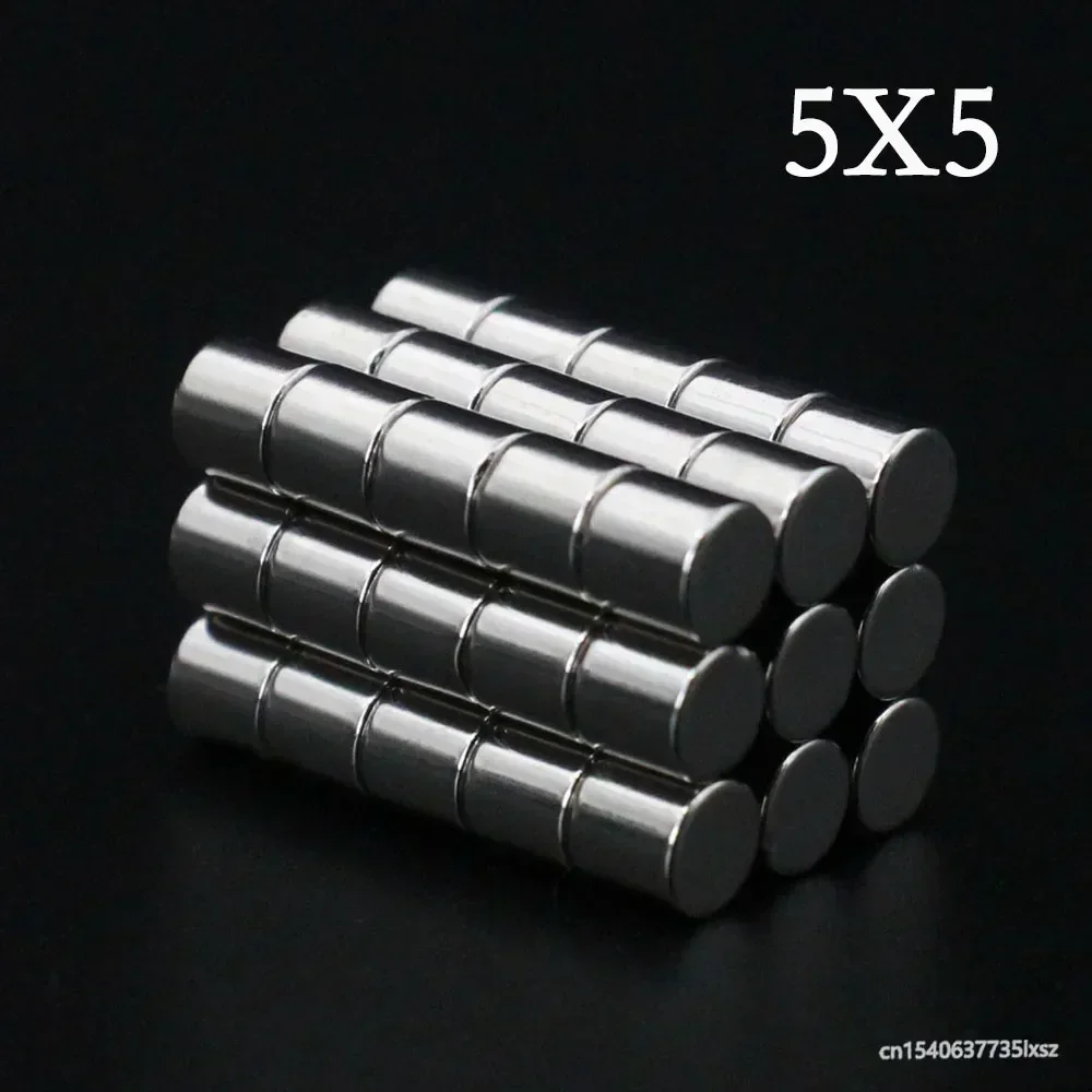 

10/20/30/50/60 Pcs 5x5 Neodymium Magnet 5mm X 5mm N35 NdFeB Round Super Powerful Strong Permanent Magnetic Imanes