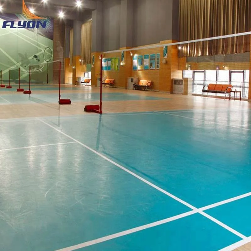 Custom Sport Flooring Badminton Court Mat Vinyl Material Floor for Indoor Roll PVC Customized Modern Sports Venues 2 Years