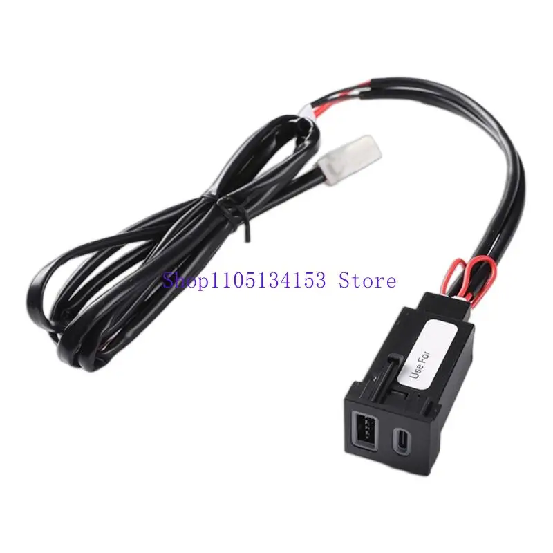 

kl23 Universal Car Phone Chargers For Vehicle With USB Type C Ports 36W Output Quick Function Charging Adapter