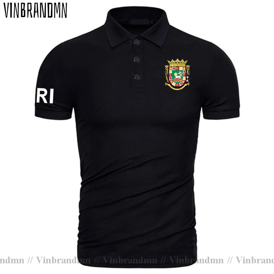 

Пуэрто-Рико, риканские PRI PR рубашки поло, мужская модная рубашка из 100% хлопка, классические бренды с принтом для страны, одежда с флагом команды страны