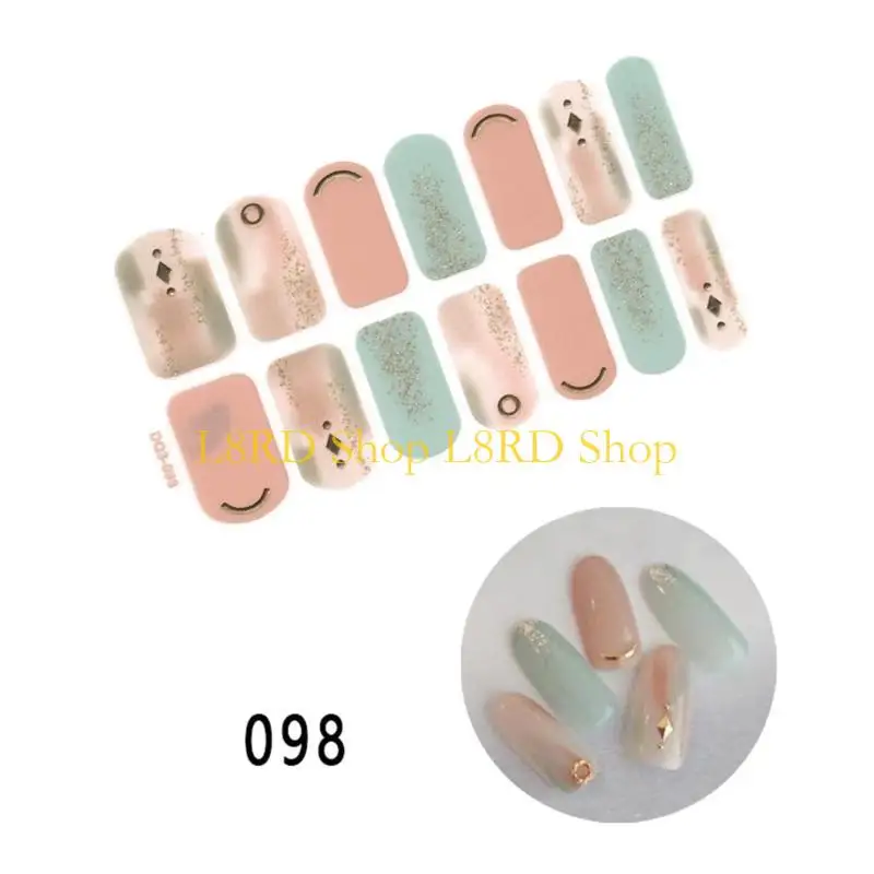 l8rdネイルストリップラップフレンチネイルステッカーマニキュアストリップのフルネイルラップスティック