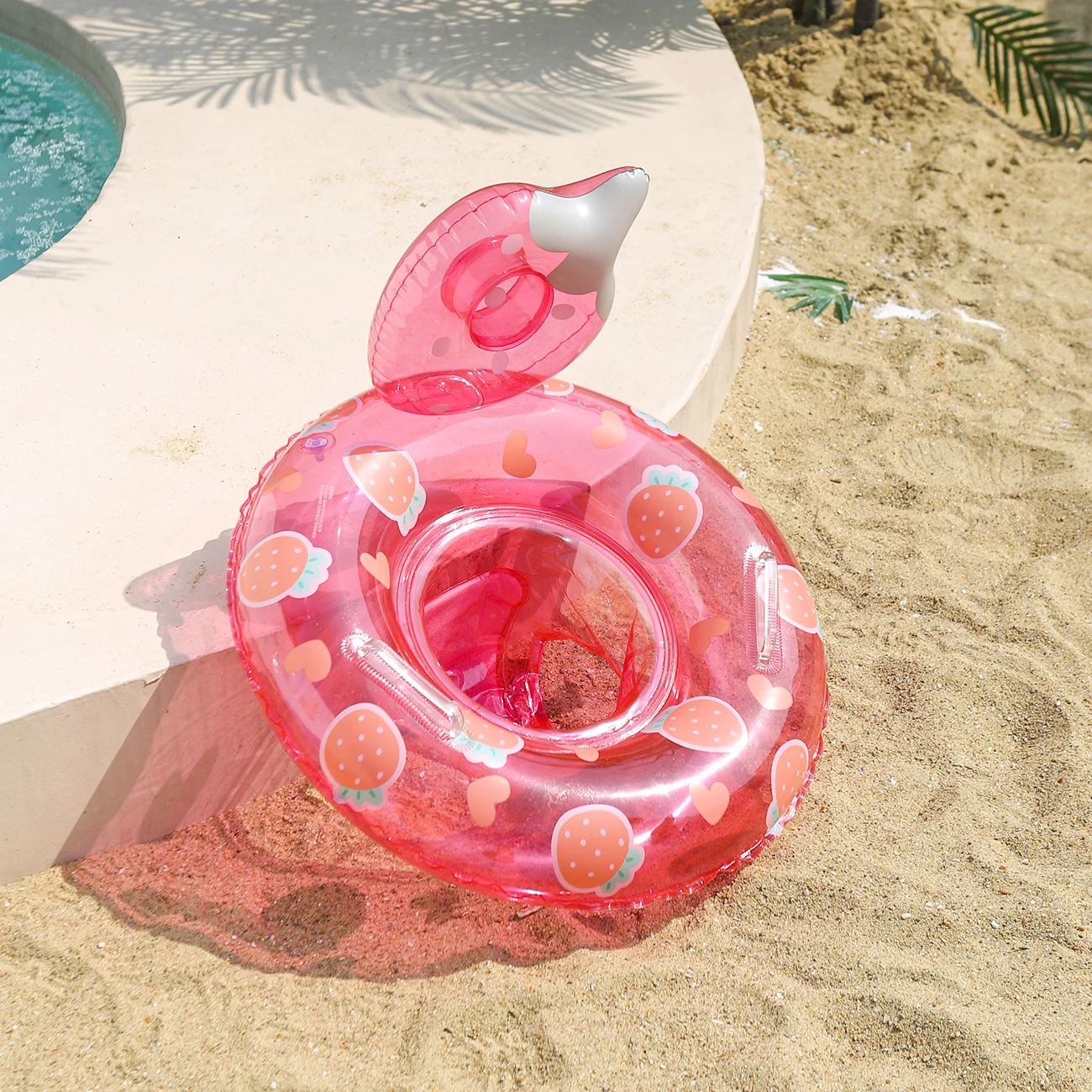 1pc Fruit Party Opblaasbaar Zwembad Drijft Zomer Zwemring, Strand en Zwembad Zwemhulp, Waterveiligheid Gea Strandspeelgoed voor Pool Party