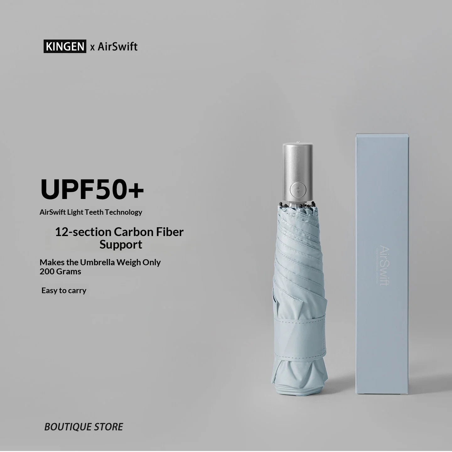 

Зонт от солнца из углеродного волокна, женский ультра-легкий портативный УФ-защита от дождя и солнца двойного назначения для школьников