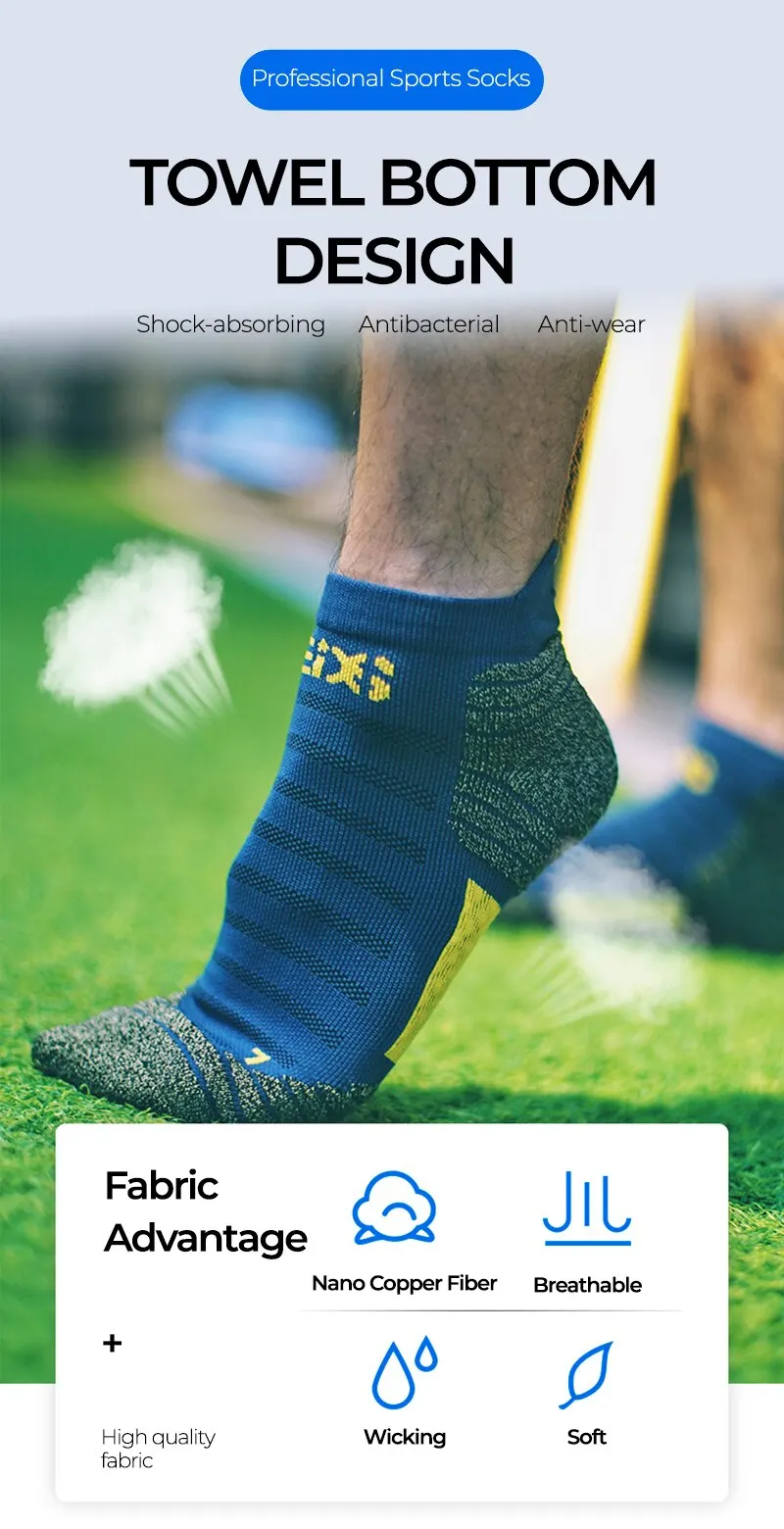 Nano Copper Fiber Deodorant Antibacterial Men Socks Running Climbing Summer 2025 MTB Cycling Bicycle Basketball Sports Sock