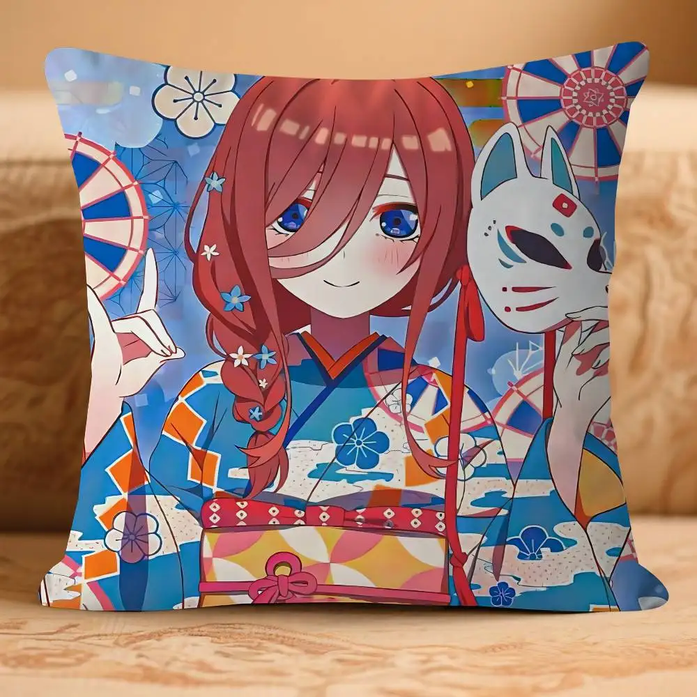 M-Mi-ku أنيمي ناكانوس القيقب تصميم غطاء الوسادة سعيد الخريف الحصاد ديكور عطلة الديكور غطاء وسادة #5