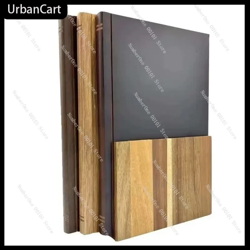 Book Shape Solid Wood Cutting Board Set of 3, Acacia Wood Chopping Boards with Groove, Custom Kitchen Food Prep Serving Tray