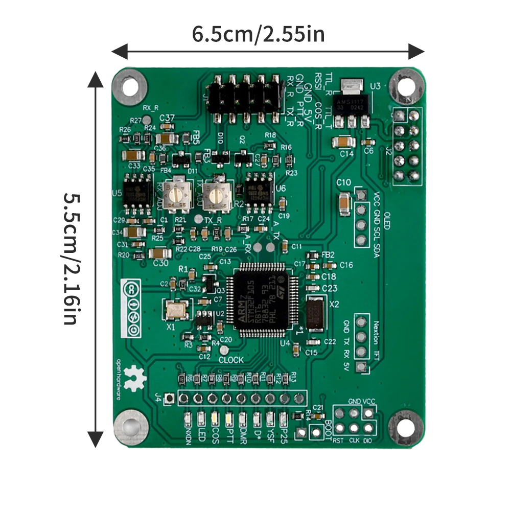 MMDVM Open-Source Multi-Mode Digital Voice Modem Digital Repeater Board For Raspberry Pi