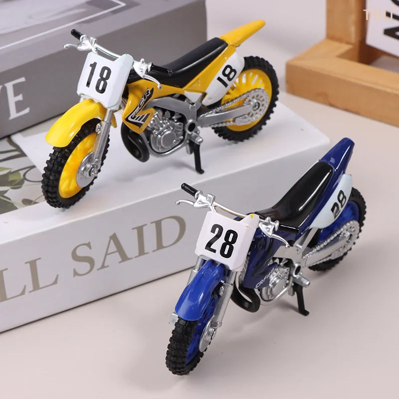 

[J] Simulated Alloy Motocross Motorcycle Model Toy Adventure Alloy Motorcycle Model Kids Toy Gift