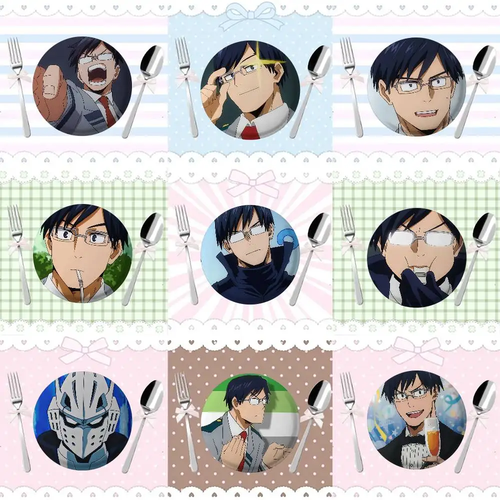 Anime Tenya Iida Cool insignia Pins para amigo, mochila, ropa, accesorios coleccionables, regalo de joyería