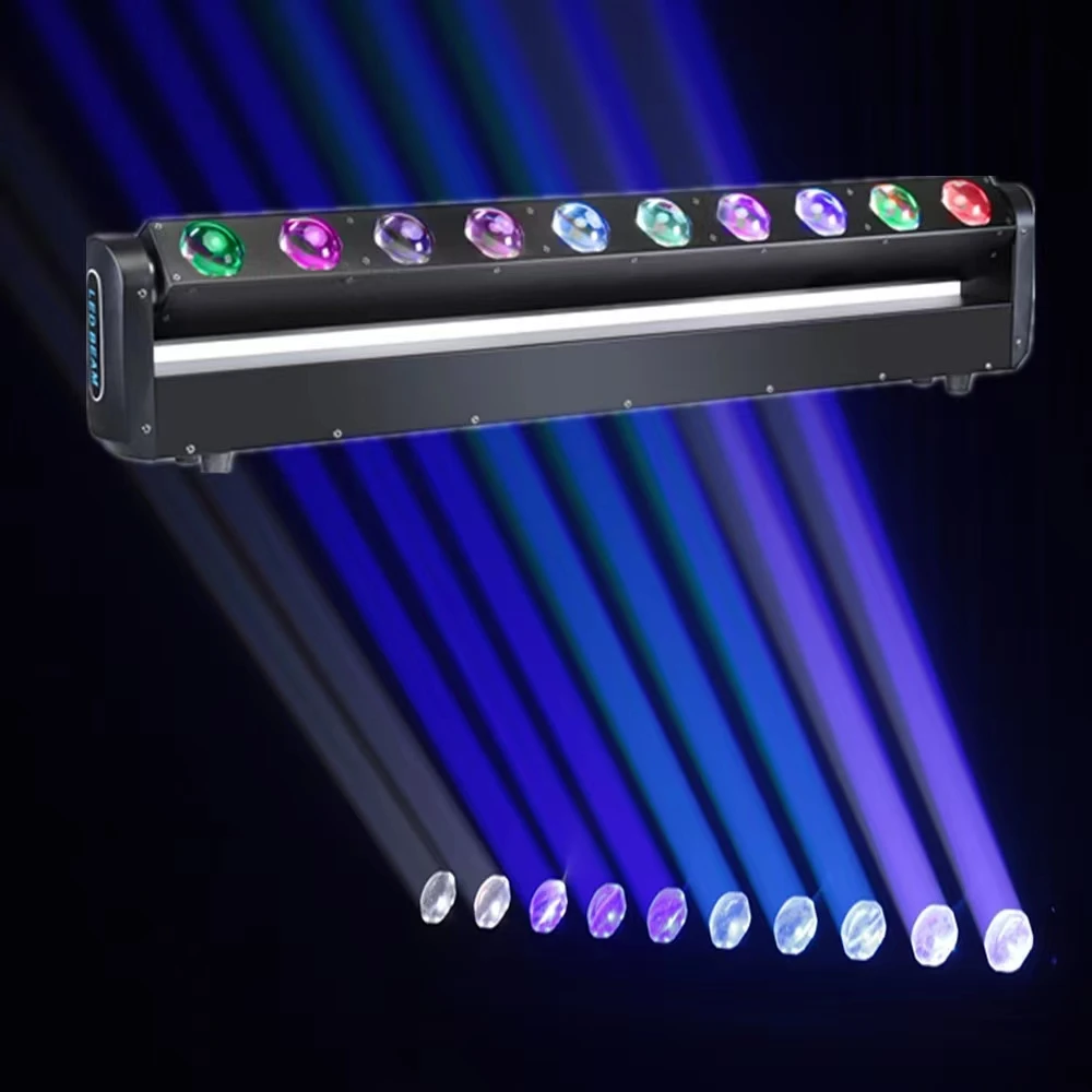 10 40W stage lighting matrix lights eight-eye beam lights bar clear bar KTV private room colorful voice-activated atmosphere lig