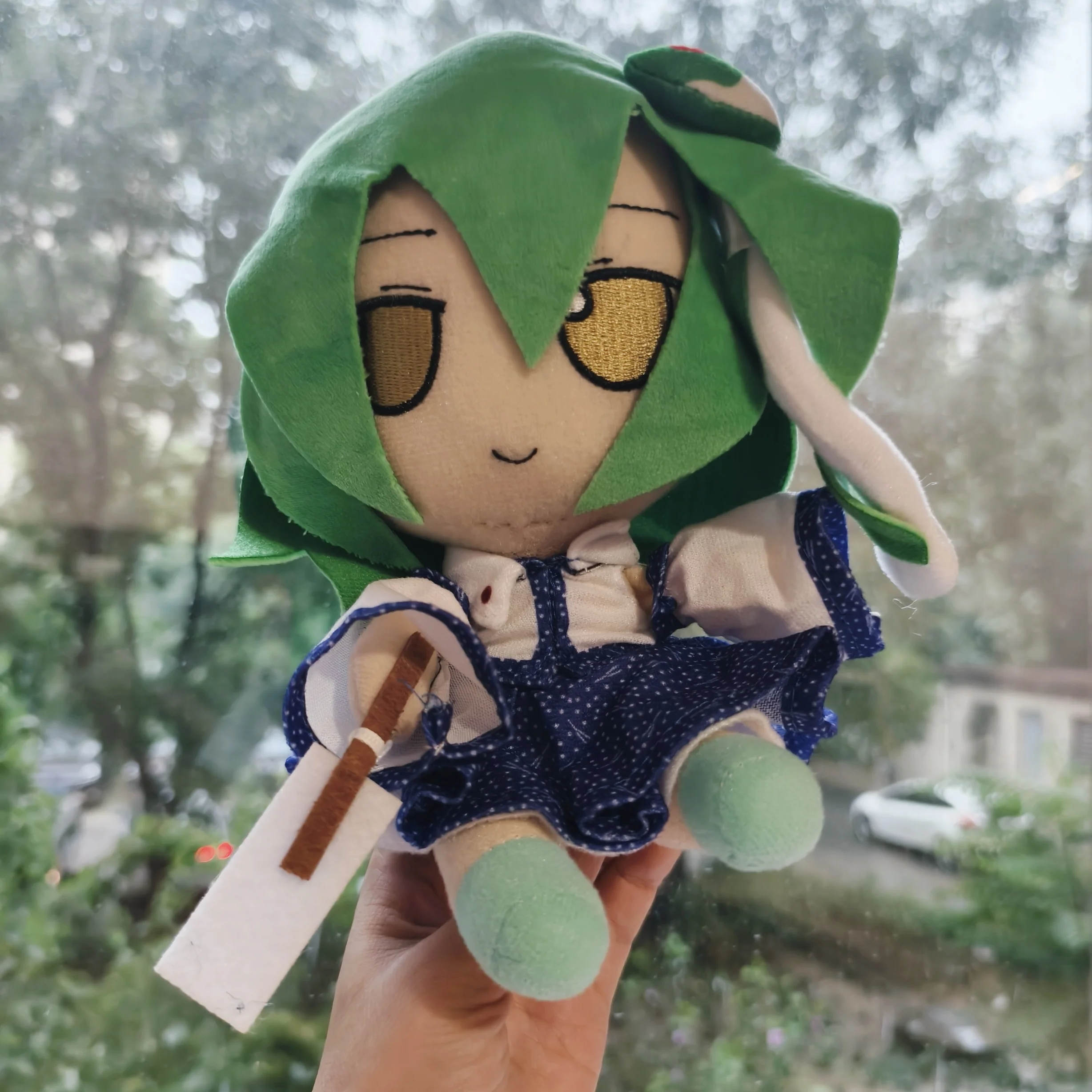 20cm Oriental Project Around Fumo Doll Plush Doll Kochiya Sanae Children Birthday  and Festival Gift Bed Companion Doll