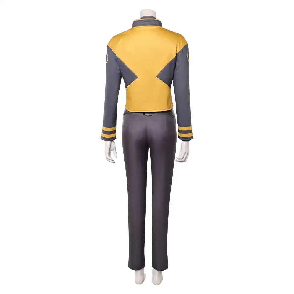 Fantasia Jean Grey Cosplay Costume X Movie 97 Women Top Pants Coat Belt Roleplay Outfits Halloween Carnival Party Disguise Suits view 4