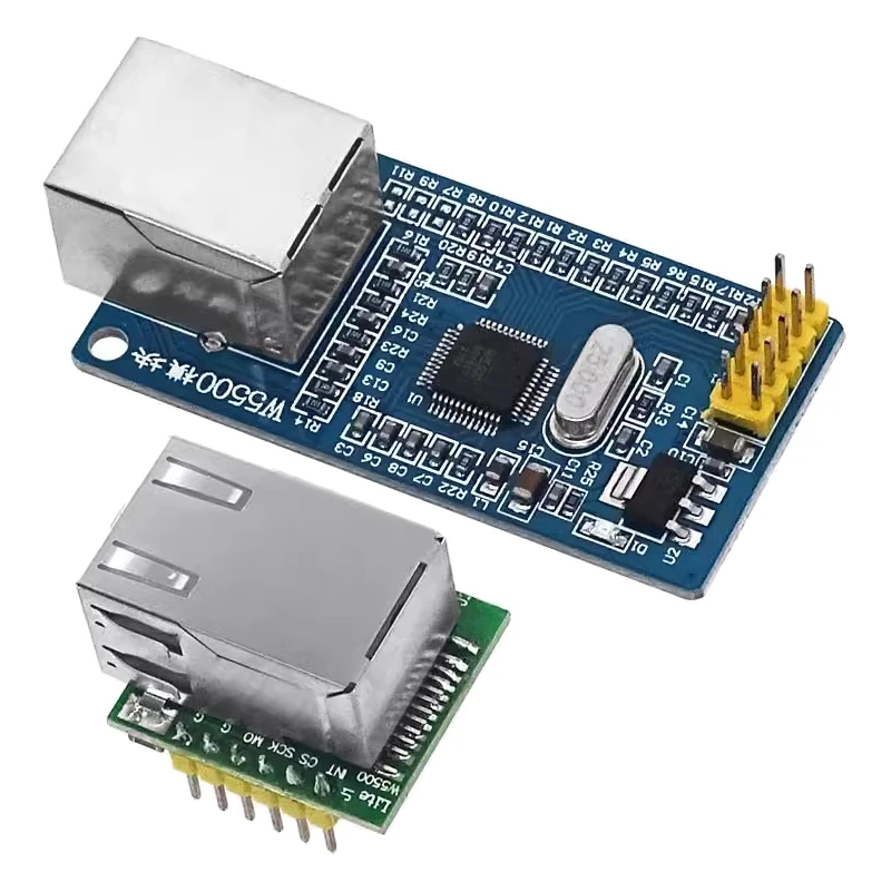 Moduł sieciowy Ethernet W5500 sprzętowy TCP/IP 51 / program mikrokontrolera STM32 przez W5100 — zdjęcie produktu 4
