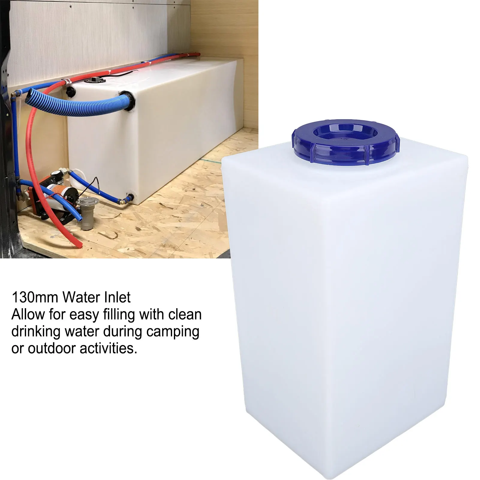 5 جالون RV Water 130 مم مدخل المياه مقاوم للحرارة RV تخزين المياه استخدام مرن ختم مثالي للمقطورة #1