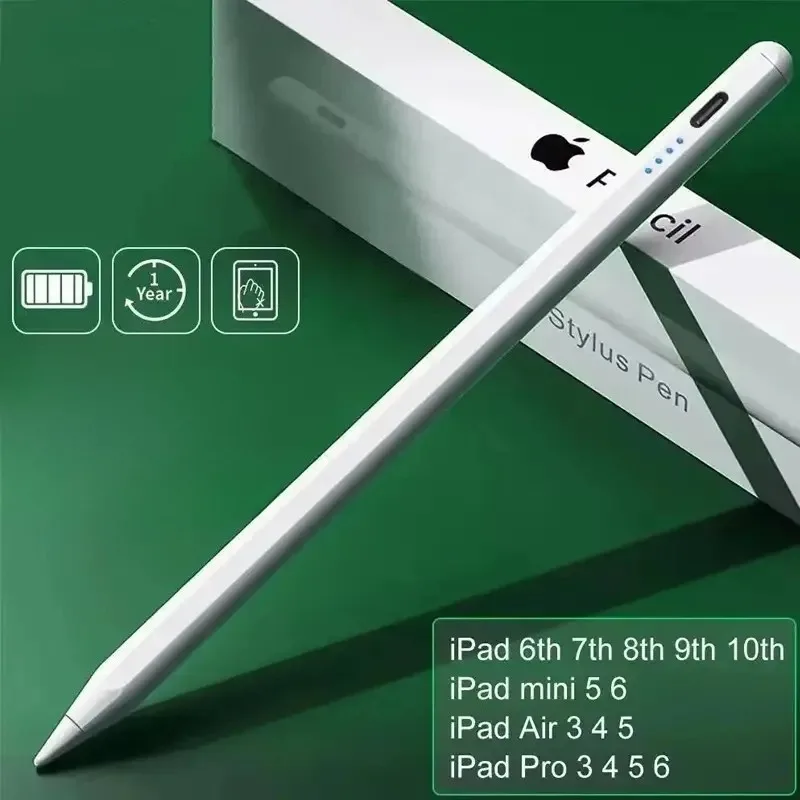 

Active Capacitive Stylus Pen - Magnetic Adsorption Touch Screen Pencil for Apple IPad Android Tablet Smartphone, High Precision