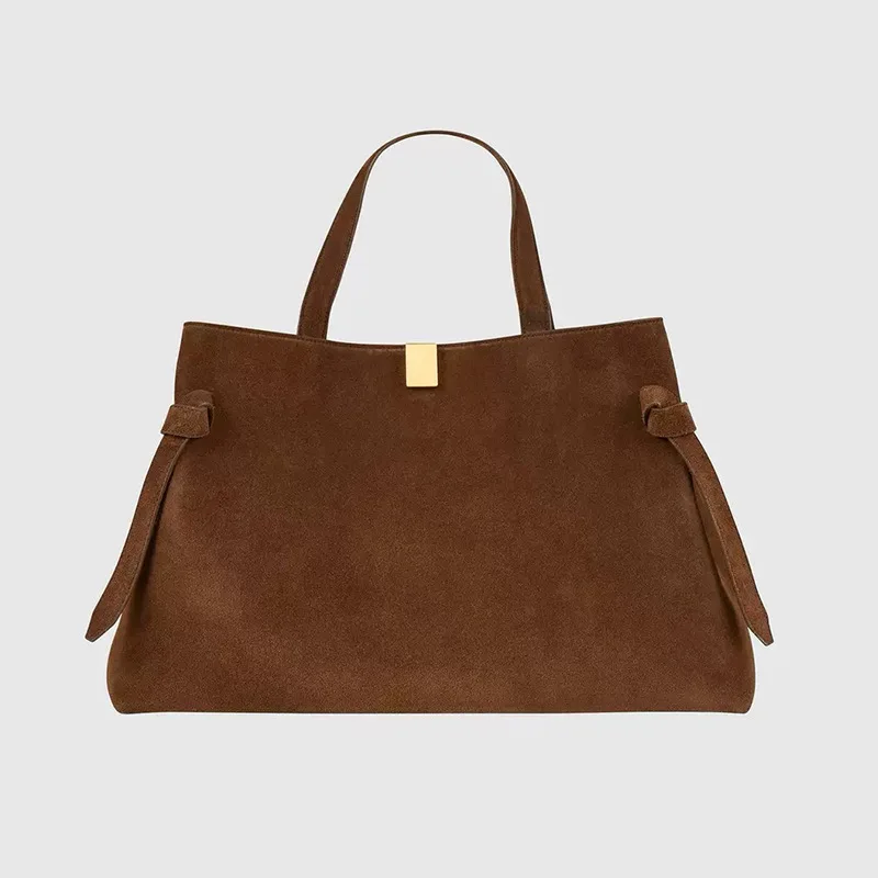 

Роскошная брендовая сумка через плечо, высококачественная женская сумка из матовой замши, модная высококачественная сумка через плечо большой вместимости