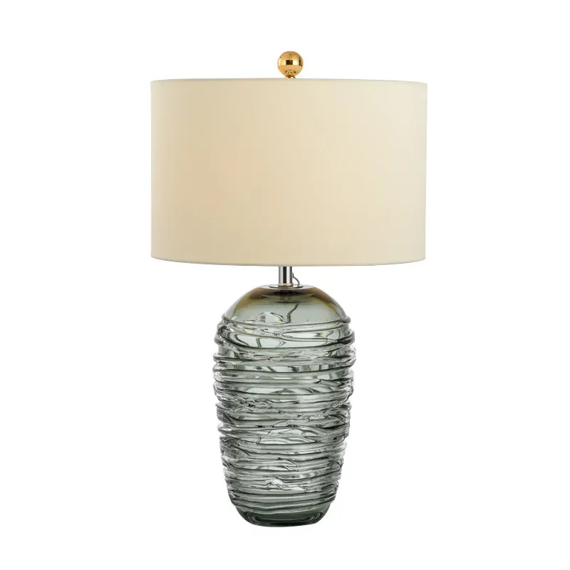 

Postmodern simple light luxury glazed table lamp, artistic bedroom bedside lamp