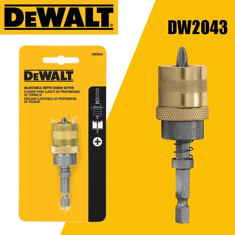 DEWALT DW2043 1/4in Hex Adjustable Screw Depth Setter Screwdepth Setter Power Tool Accessories