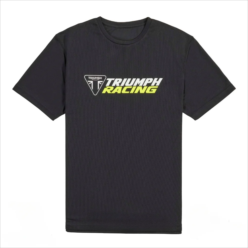 New genuine Triumphs motorcycle racing MX quick dry performance riding tee black simple style t-shirt