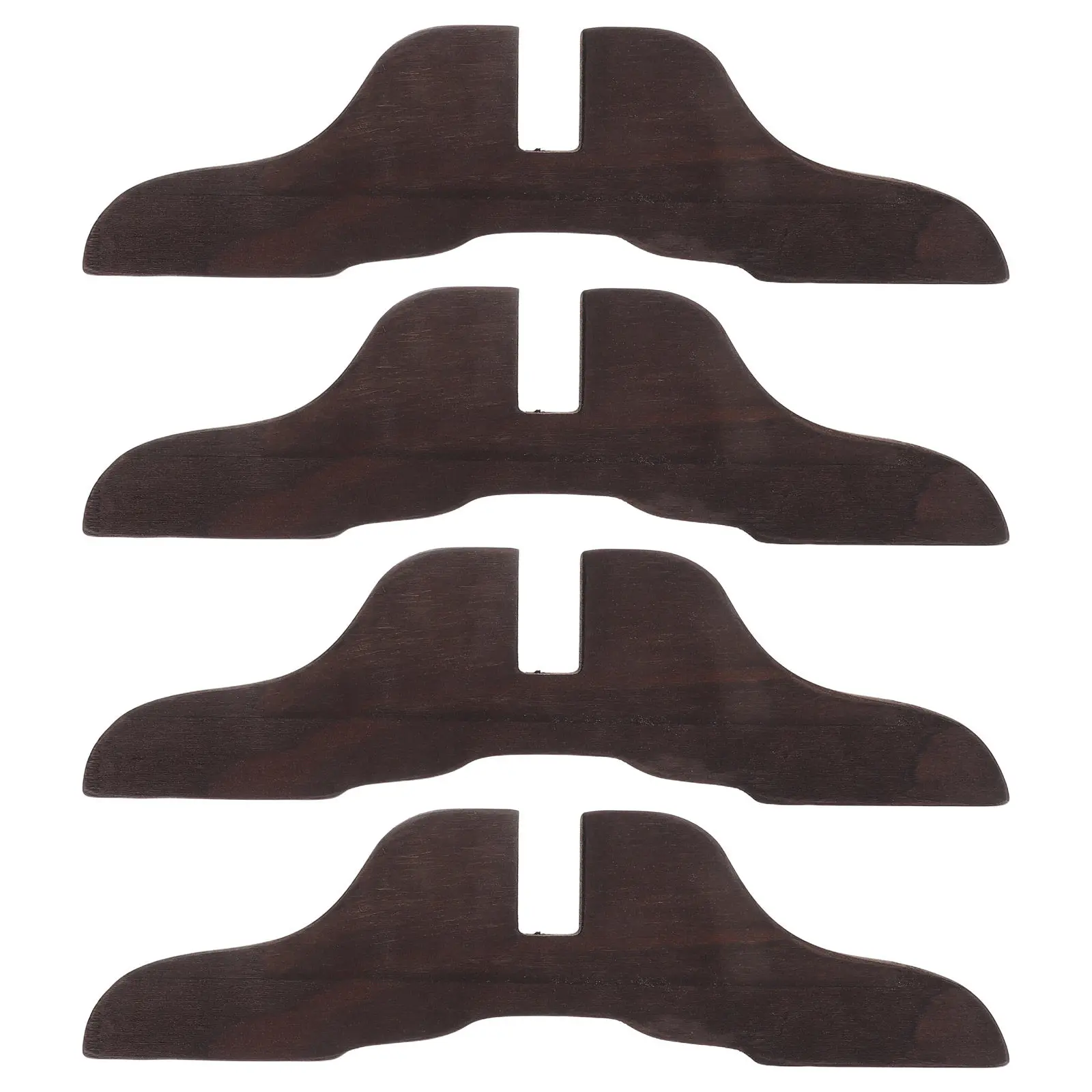 4Pcs Screen Partition Bracket Base Folding Room Divider Stand Wood Base Stable Support for Office Home Hotel Meeting