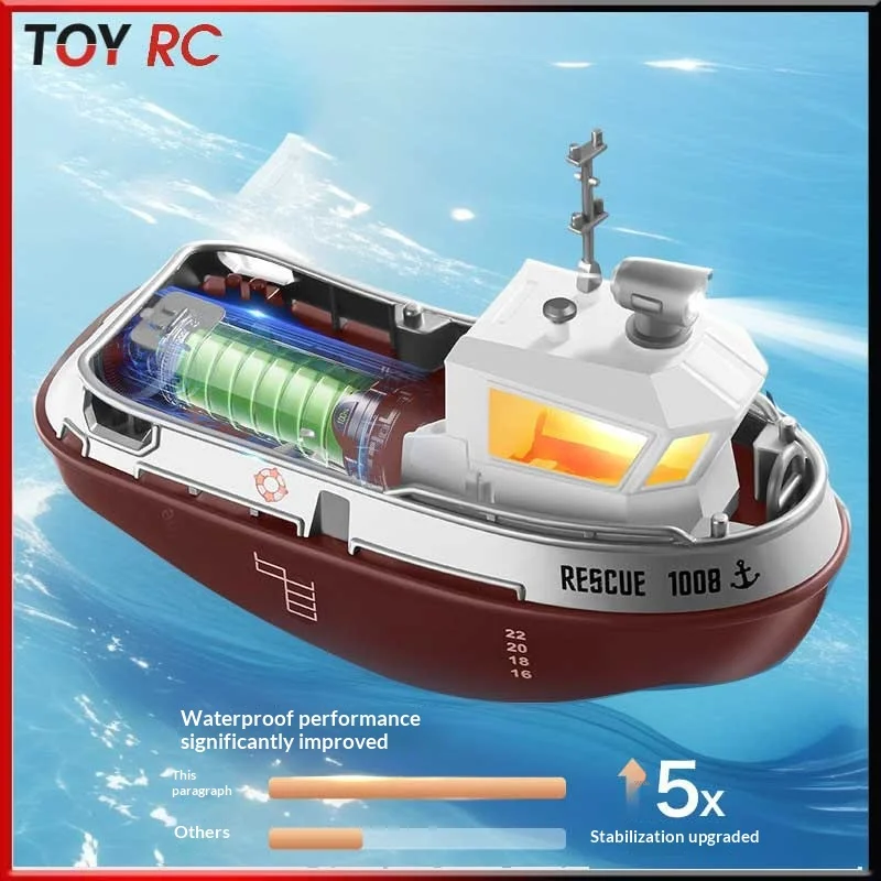 

Новая мини-лодка на радиоуправлении 1:32, электрическая скоростная лодка, заряжаемая, детская игрушка, модель буксирной лодки