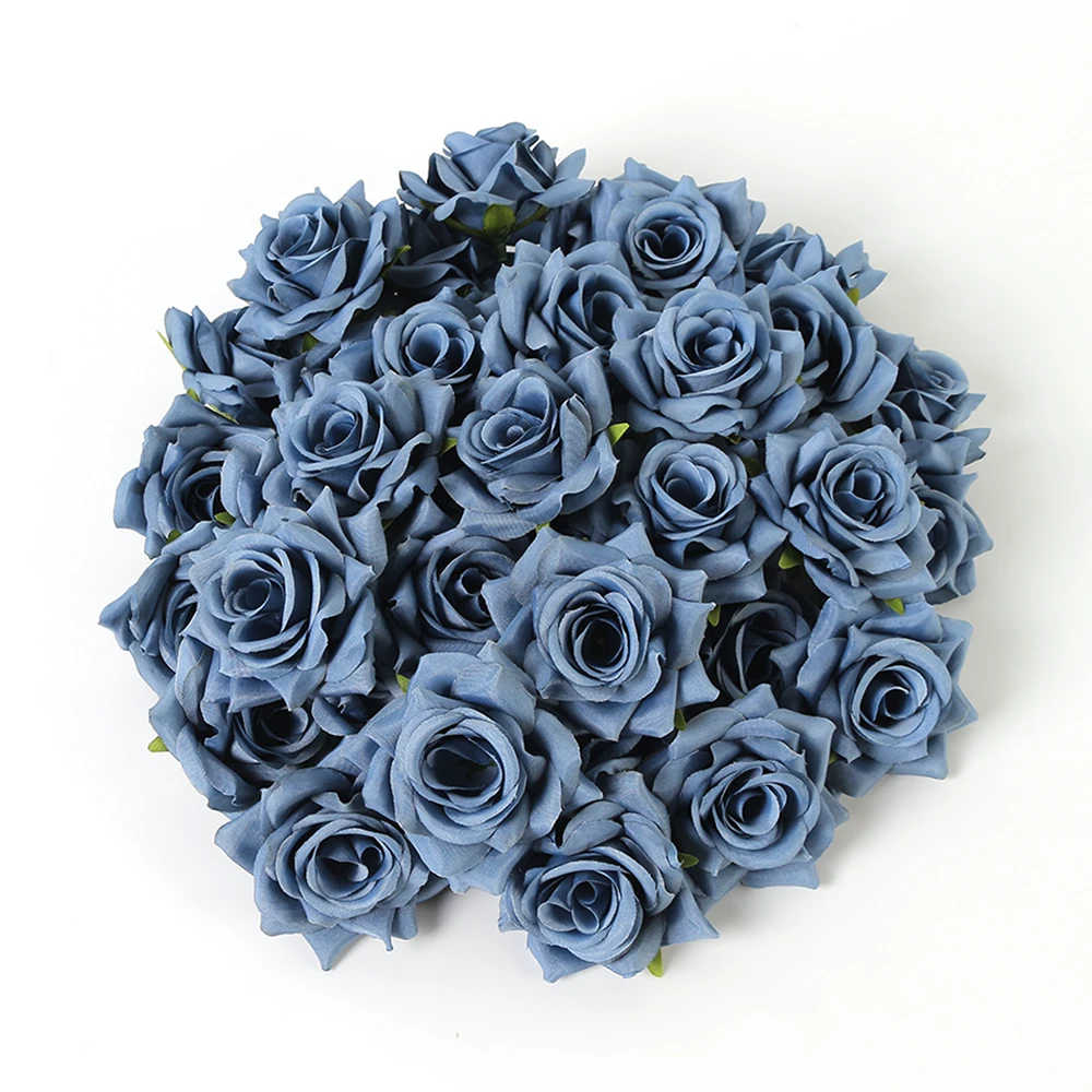 5/10Pcs Rose Künstliche Blumen 6CM Gefälschte Blume Für Wohnkultur Hochzeit Ehe Dekorationen Ornamente Handwerk Girlande zubehör – Detail 15