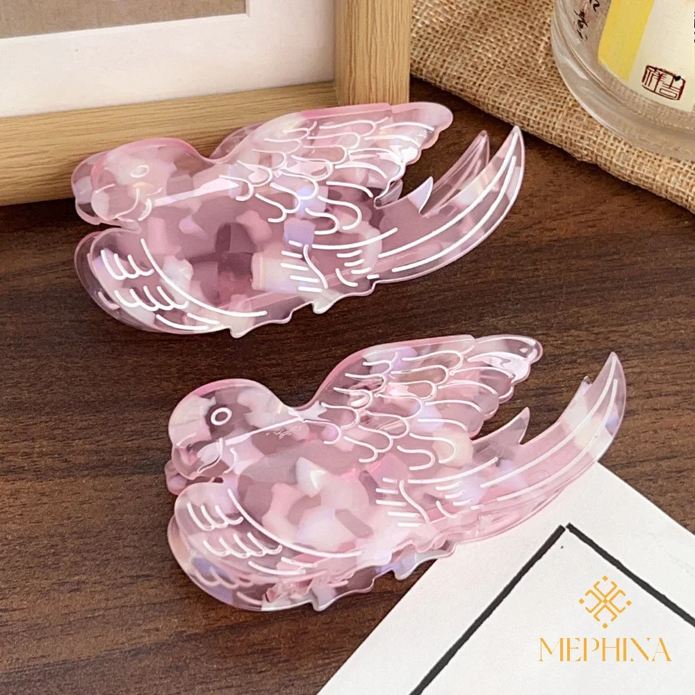 

MEPHINA Animal Series Hair Claw Clips Bird Hair Claws Pink Hair Clips Pigeon Hair Clips Unique Hair Claws Accessories for Women