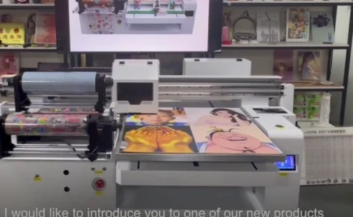 60*90 size uv dtf printer for home use indoor outdoor xop600 i1600 i3200 printhead uv roll to roll flatbed printer for woodiness