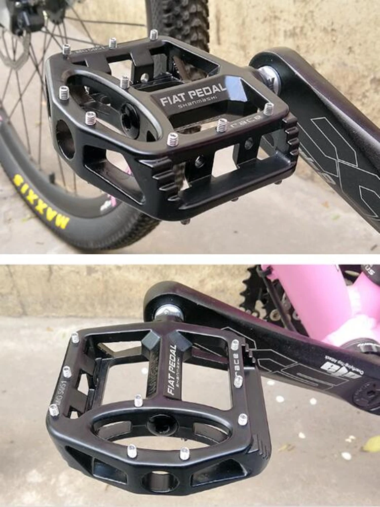 AliExpress G457 Mountain Bike Pedal Magnesium Alloy Foot Pedal Road cars tread on Footboards Wide Comfortable Grip Feet