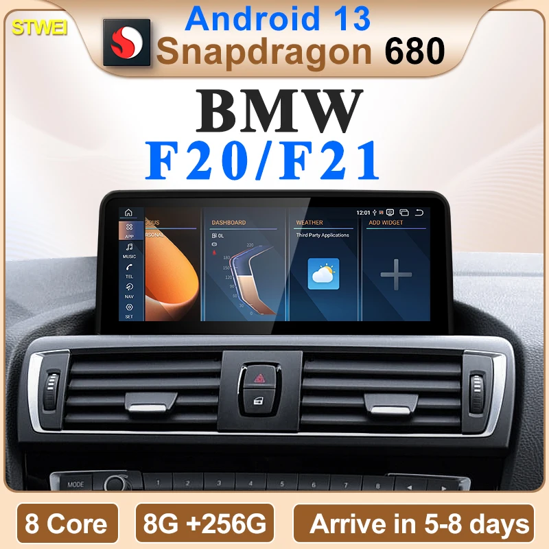 2024 New ID6 ID7 ID8 Android 13 Qualcomm680 Snapdragon6225 8GB 256GB 10.25inch For BMW 1Series F20 F21 Car Wireless CarPlay AUTO