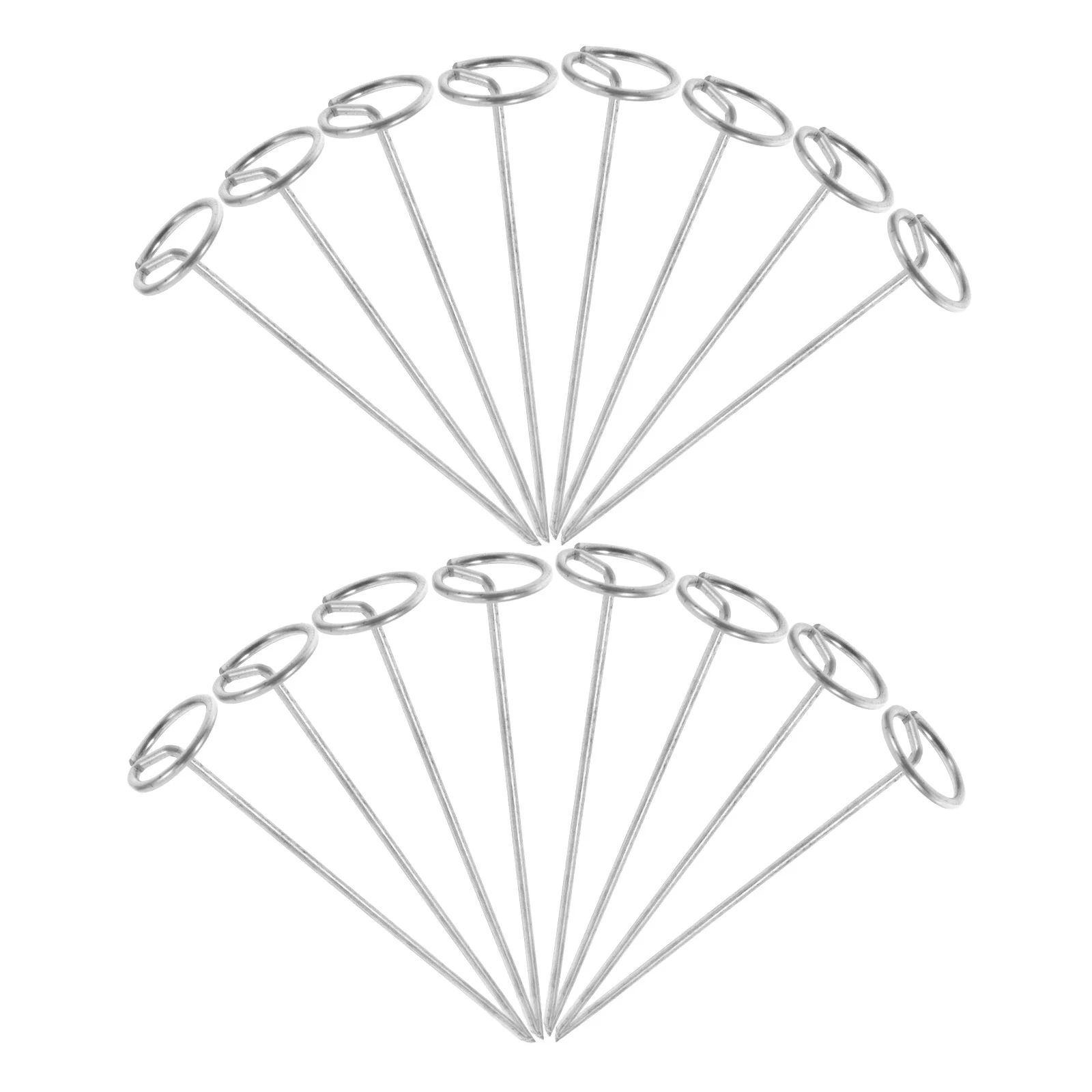 

20Pcs Heavy Duty Metal Garden Stakes Galvanized Steel Pins for Landscaping Tent Canopy Fabrics Nets Easy Install Stable Long