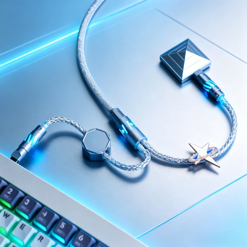 HUAHUO Esports Keyboard Data Cable Docking Station for Gaming Keyboard 8K High Speed Supports Magnetic Switch Mechanical Switch