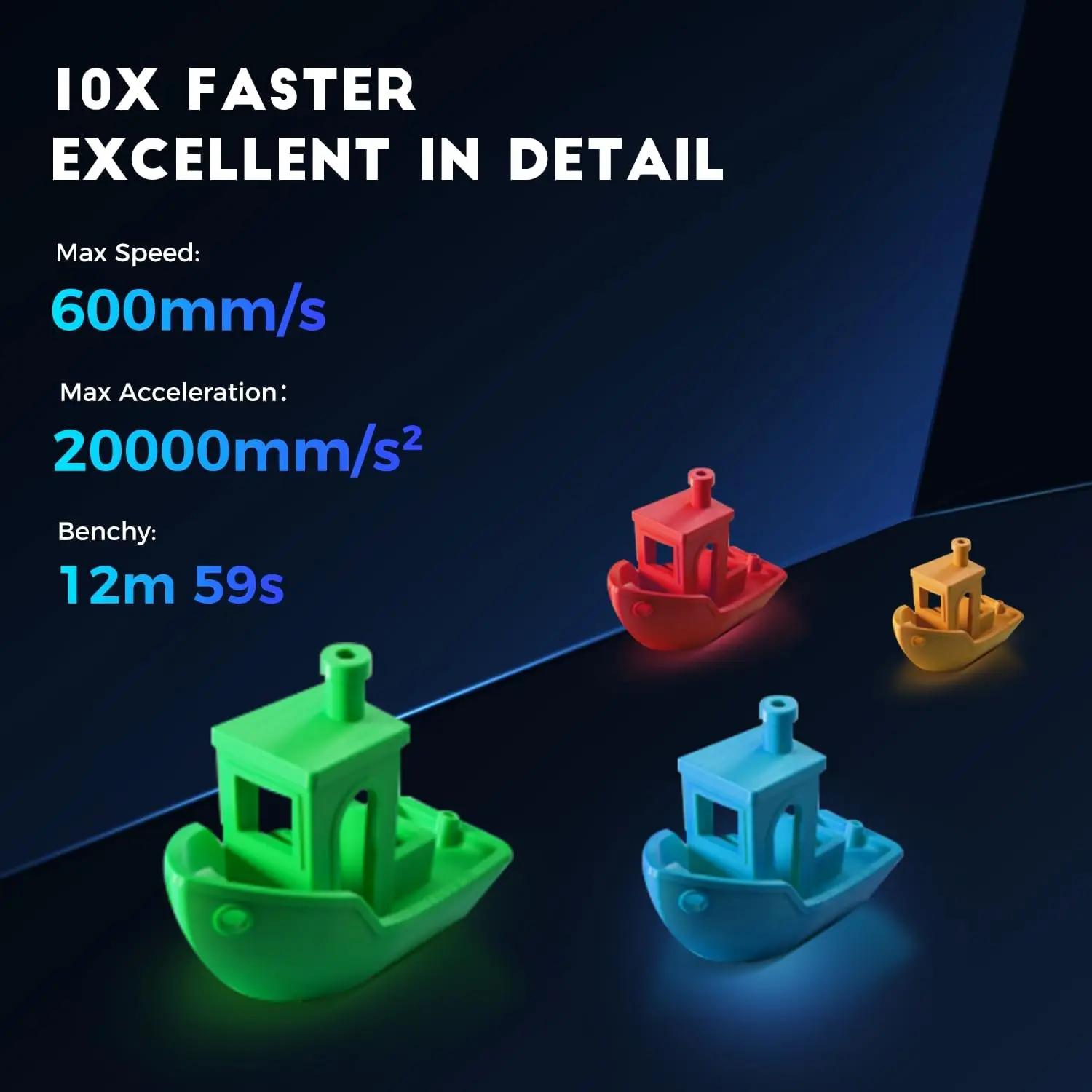 Open Source 3D Printer 600mm/s High Speed Fully Auto Leveling Camera Upgraded Planetary Dual Gear Direct Drive Printing Size 8.6