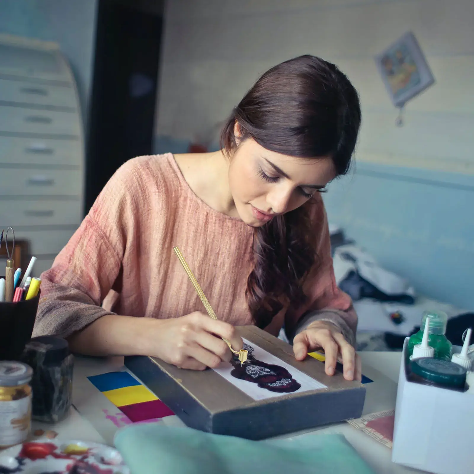 

Набор из 2 ручек-аппликаторов с тонким наконечником для точной прорисовки, 0,5 мм и 0,7 мм, для ремонта царапин на авто, художественных работ, каллиграфии