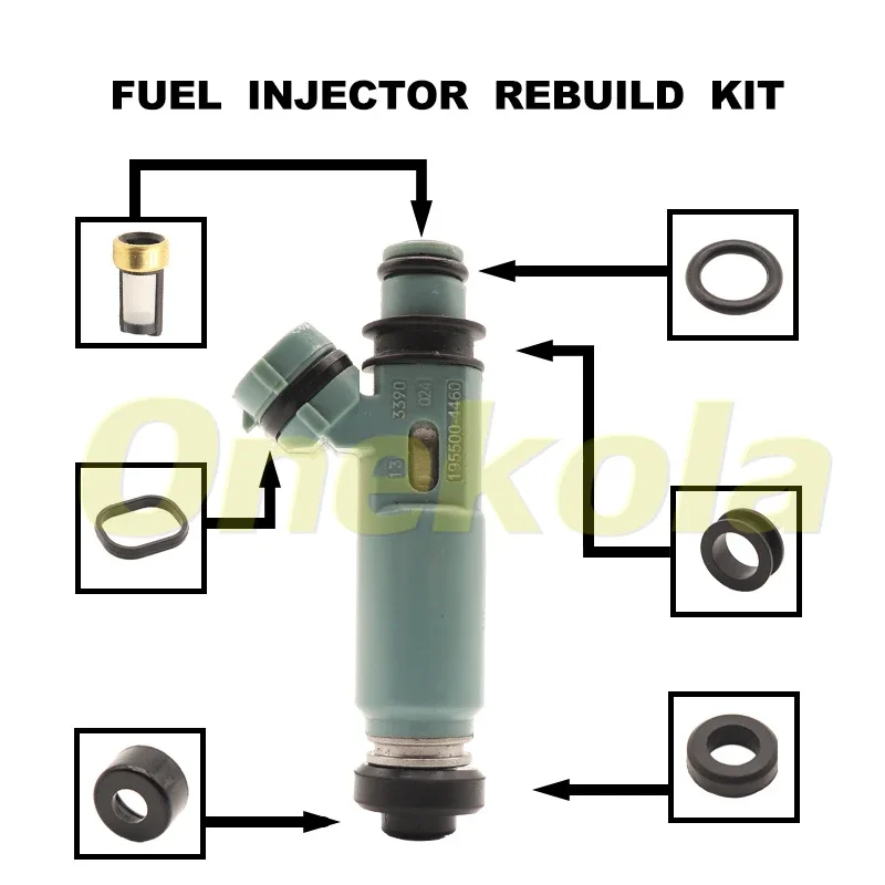 

Ремкомплект для обслуживания топливных форсунок, фильтры, уплотнения, втулки для Mazda RX-8 2004-2006 гг. 195500 -4460 Н3Х2-13-250