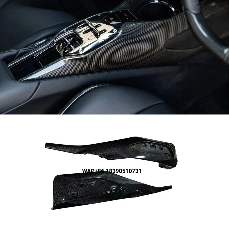 OEM Stil Auto Teile Dry Carbon Fiber Automotive Zubehör Auto Shift Center Control Panel für SF90