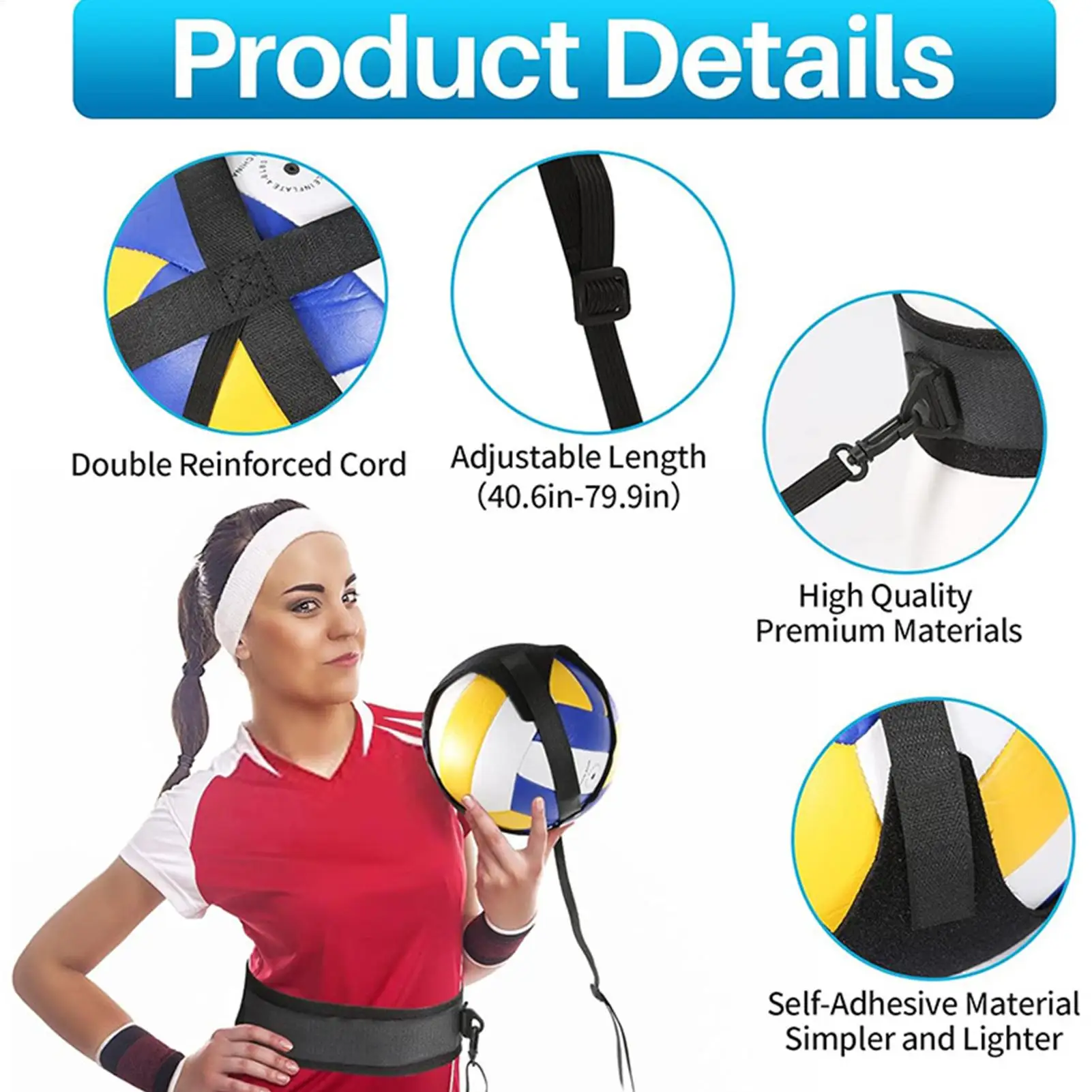 Volleyball Training Aids Solo Volleyball Passing Trainer Solo Ball Sports Spiking Trainer for High School Athletes Club Teams