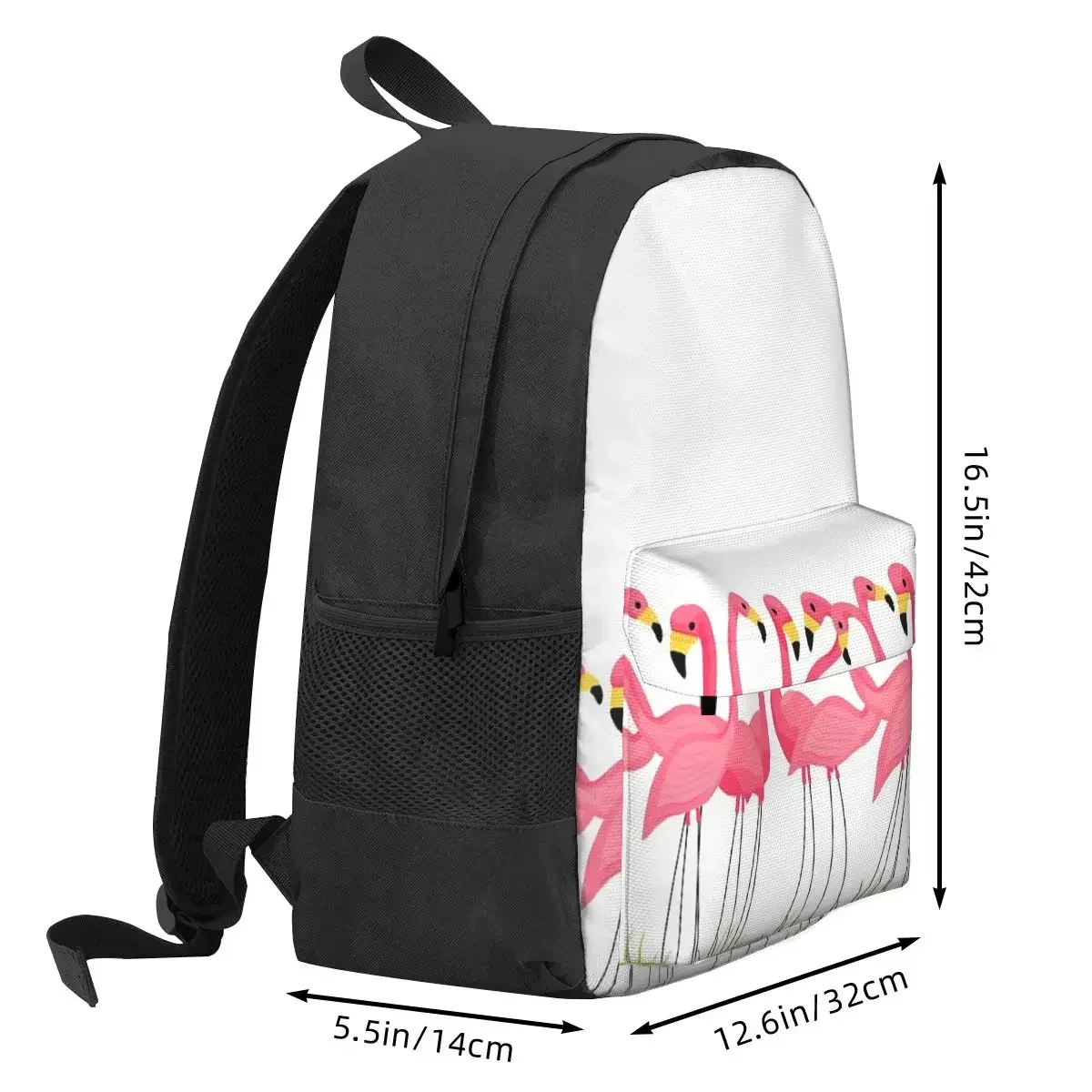 Flamingo Cactus Tropical Ruber Backpacks Boys Girls Bookbag Students School Bags Kids Rucksack Laptop Rucksack Shoulder Bag