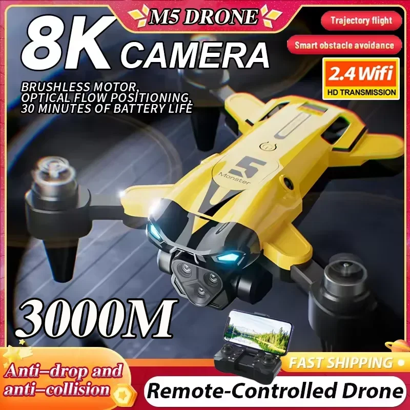2026-new-m5-drone-8k-hd-triple-camera-remote-control-aircraft-helicopter-360°-flip-quadcopter-toys-mini-drone-fors-kid-toy-gifts