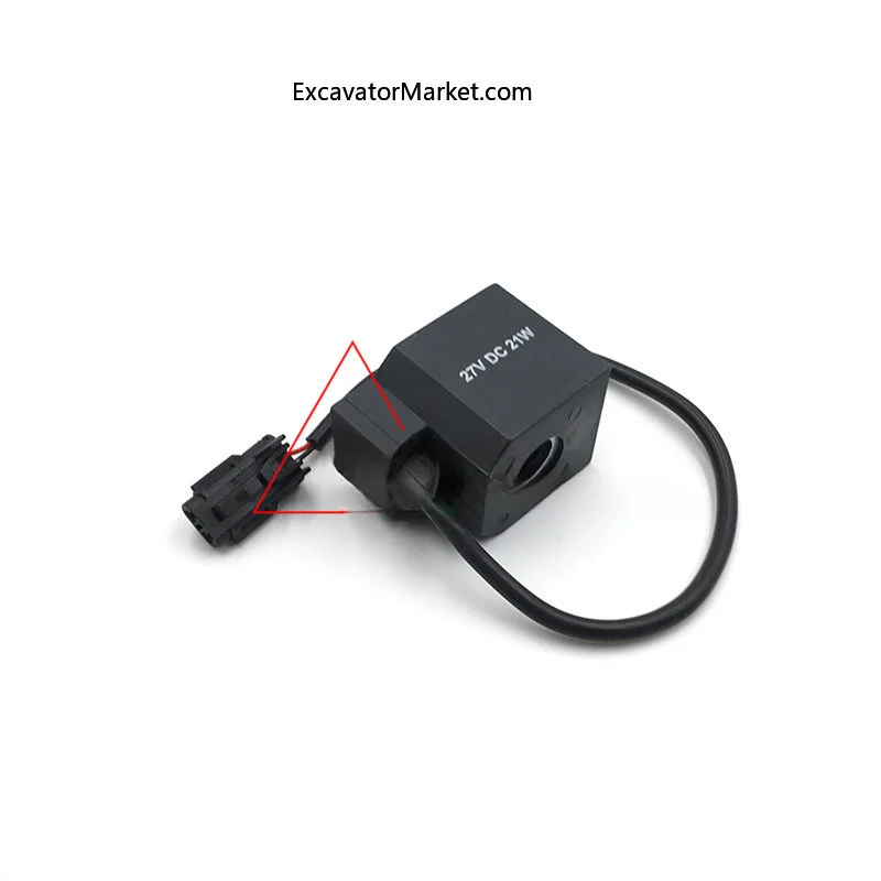 Excavator Spare Excavator Hyundai r55 60-5-7 210 220-5 pilot safety lock solenoid valve coil excavator accessories