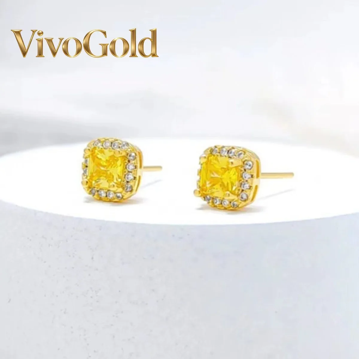 

VivoGold Роскошный кулон из чистого золота 24K 9999 пробы с бриллиантами для женщин, маленький кулон-сахаринка, ожерелье, серьги, браслет