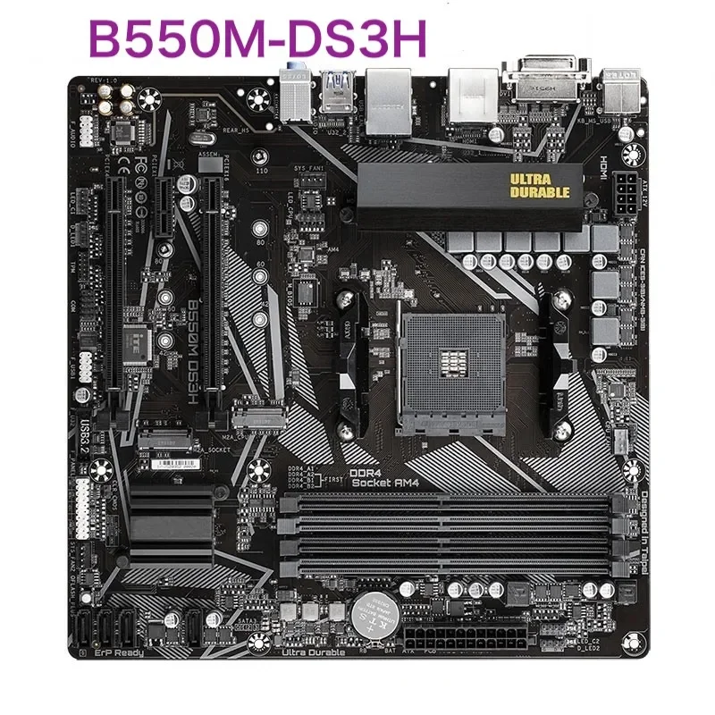 

For Gigabyte B550M DS3H Motherboard B550M-DS3H DDR4 AM4 Mainboard 100% Tested OK Fully Work Free Shipping