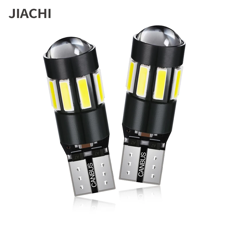 

Jiachi 50PCS High Quality T10 W5W 168 192 Led Tail LightS 3030 7020 12V Auto Lamp CANBUS NO Error Car Marker Parking BulbS 6000K