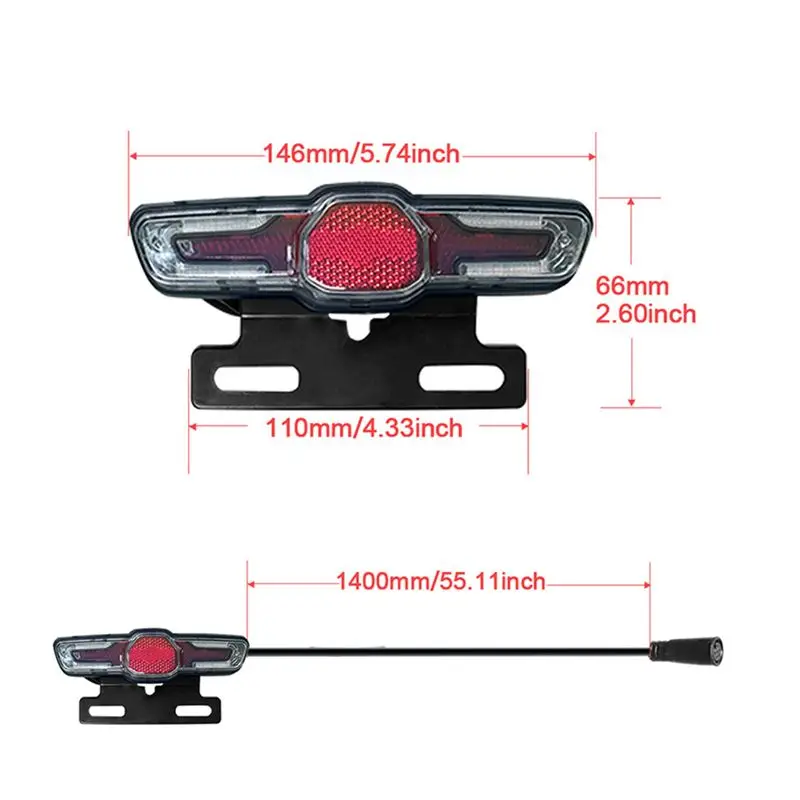 

AB31 Headlight Kits Ebike DK336 Headlight Kits for E-Bike Retrofit Horn Headlight Switch and with Ebike Tail Light