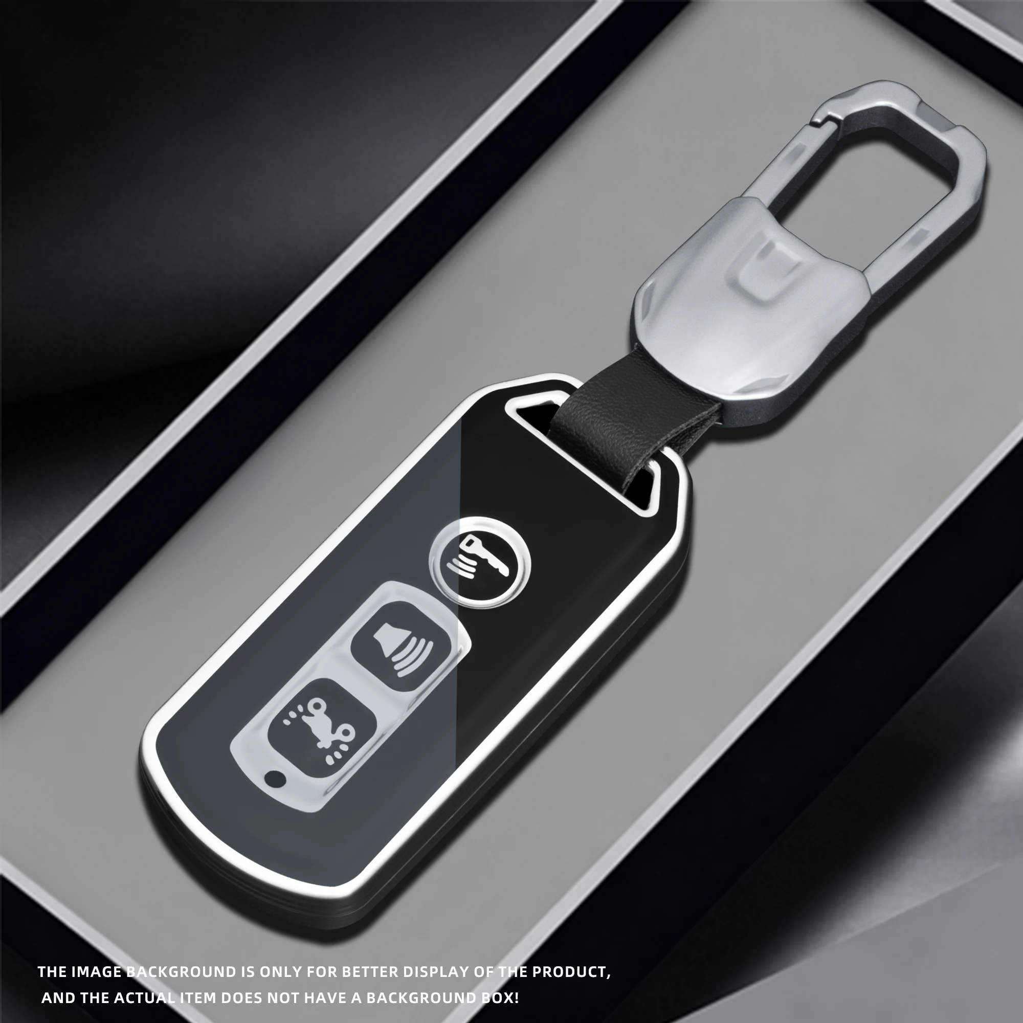 3 Buttons For Honda Airblade 125 C125 Super Cub Scooter Vario 150 PCX Forza 300 Key Case Shell Fob Cover Bag Protector