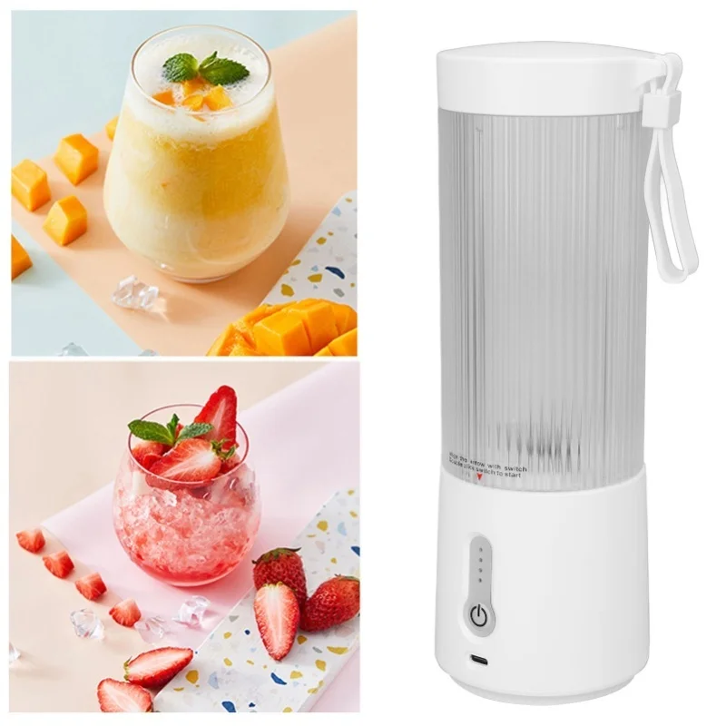 Electric Juicer Cup 450ml 4000mAh Battery USB Charging Handheld Electric Juicing Cup For Travelling Camping Office